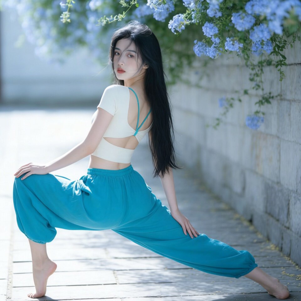 [限购2件-撞色蝴蝶结镂空固定胸垫瑜伽短袖]运动健身普拉提T恤