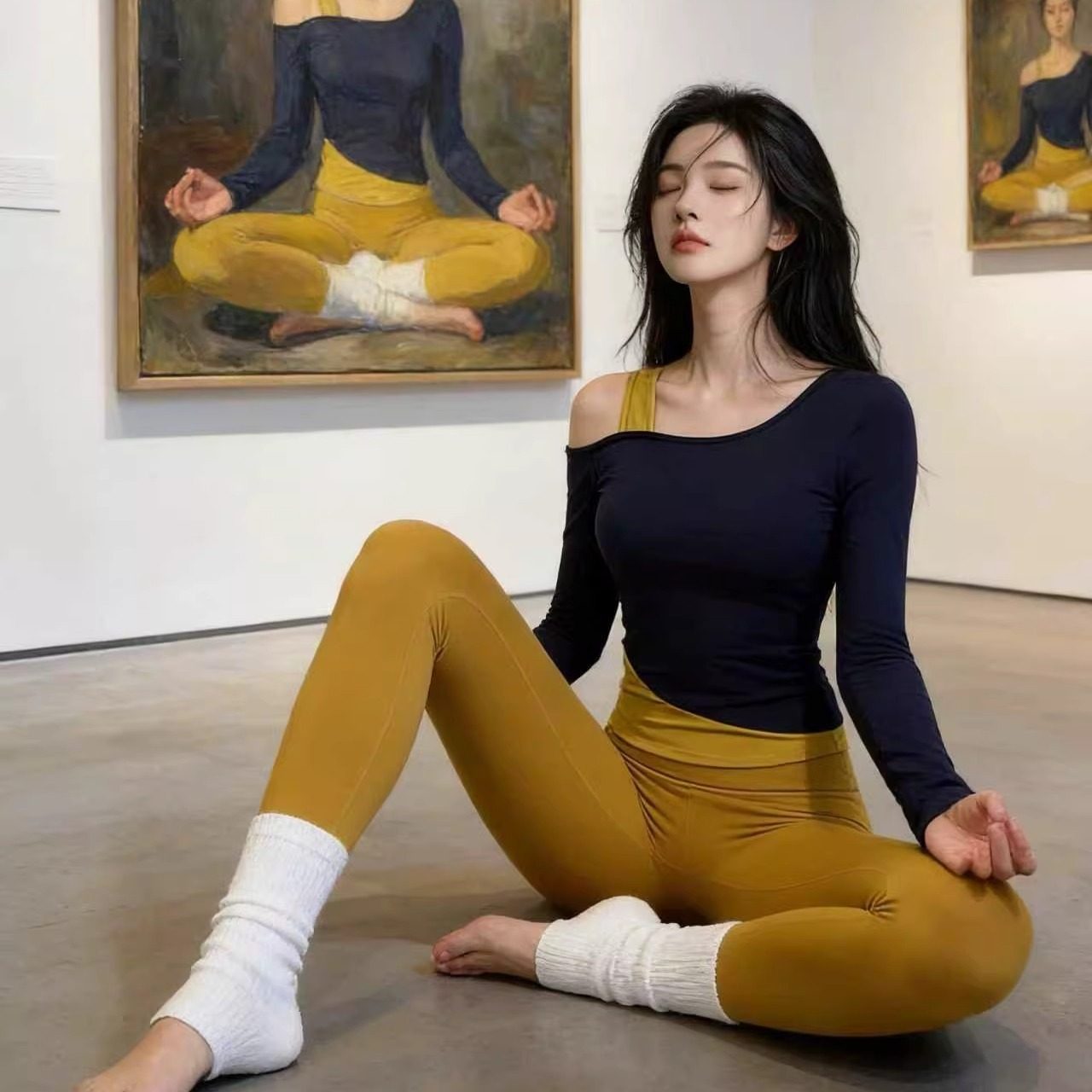 [运动伴侣-高腰抗菌后口袋无尴尬线瑜伽裤]运动健身普拉提九分裤,运动/瑜伽/健身/球迷用品,瑜伽长裤,淘宝优惠券,粉丝福利购,淘宝优惠卷