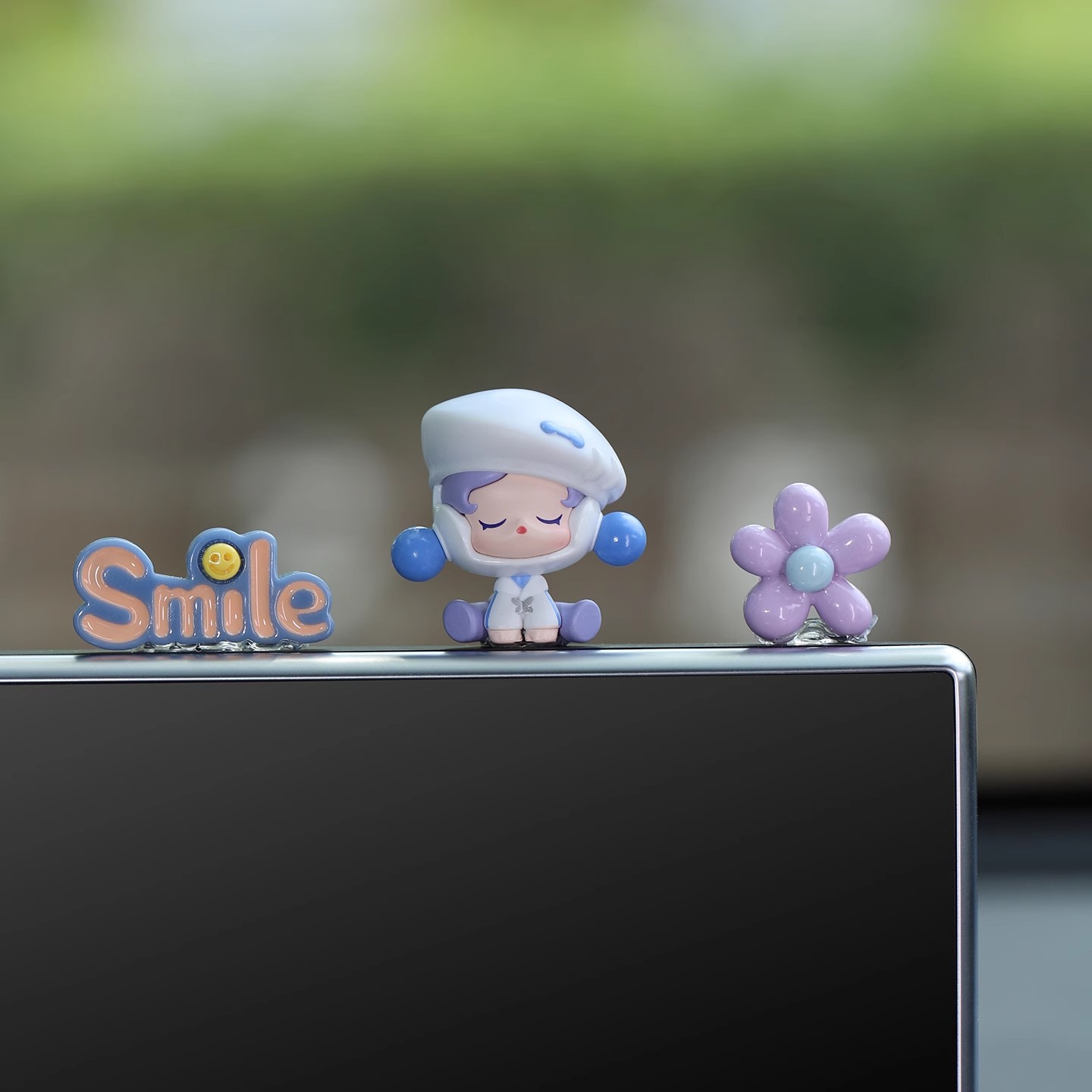 车载摆件泡泡玛特汽车中控显示屏幕车内装饰品2025网红新款可爱女