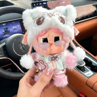 泡泡玛特马力全开系列盲盒搪胶可爱毛绒娃娃挂件幸福马情人节礼物