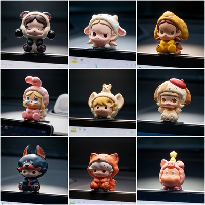 【正版现货】变装睡衣派对萌粒dimoo泡泡玛特POP BEANsp锦鲤郊游