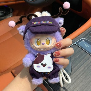 泡泡玛特马力全开系列盲盒搪胶可爱毛绒娃娃挂件开心马情人节礼物