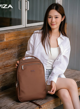 Swiza双肩背包女笔记本电脑包商务超轻薄背包书包韩系日系复古风