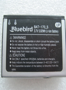 适用bluebird Pidion蓝鸟 BM-170条码扫描器电池 BAT-170 1600mAh