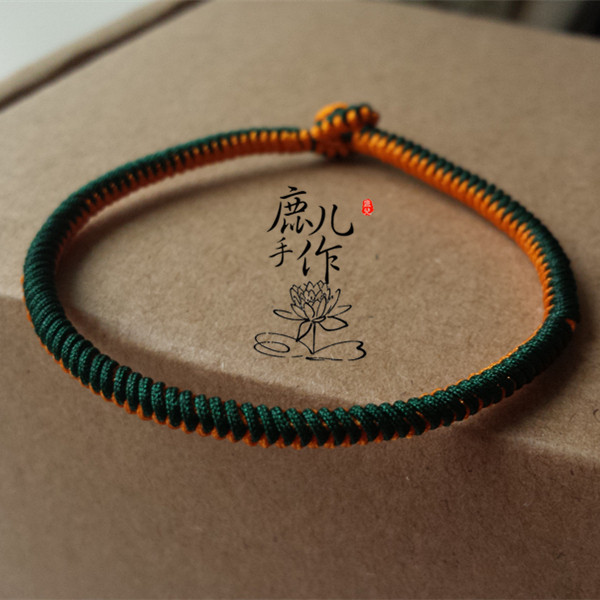 [QIN SE] KING KONG KNOT TO KEEP SAFE HAND ROPE RED ROPE BLACK BRAIDED ROPE DIY MATERIAL PACKAGE TUTORIAL MULTI-COLOR OPTIONAL