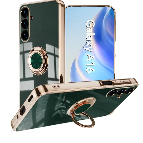 适用三星A56手机壳Galaxy A06/A16/26/36指环支架车载电镀保护套