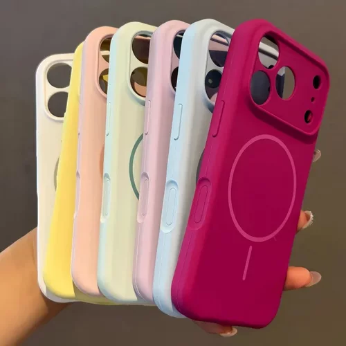 适用iPhone18ProMax液态硅胶磁吸手机壳苹果16一体按键17全包精孔