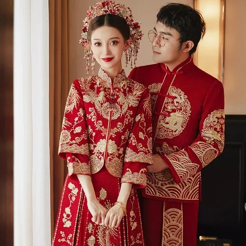 秀禾服2025年新款新娘结婚嫁衣礼服中式婚纱龙凤褂敬酒服秀和套装