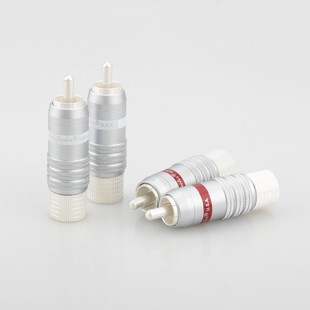 美国CMC镀银HIFI版 发烧音响莲花插头信号线插头RCA音频接线端子