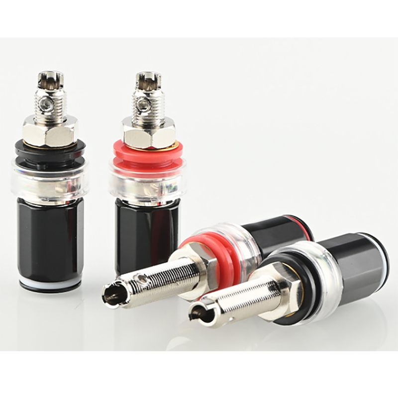 碳纤维镀金镀佬接线柱香蕉头插座