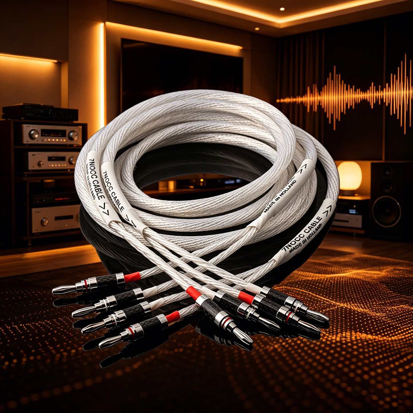 荷兰7N音箱喇叭线音响线功放线图片