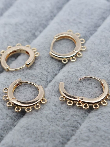 Медные клипсы ручной работы, серьги, аксессуар, аксессуары, 18 карат, DIY