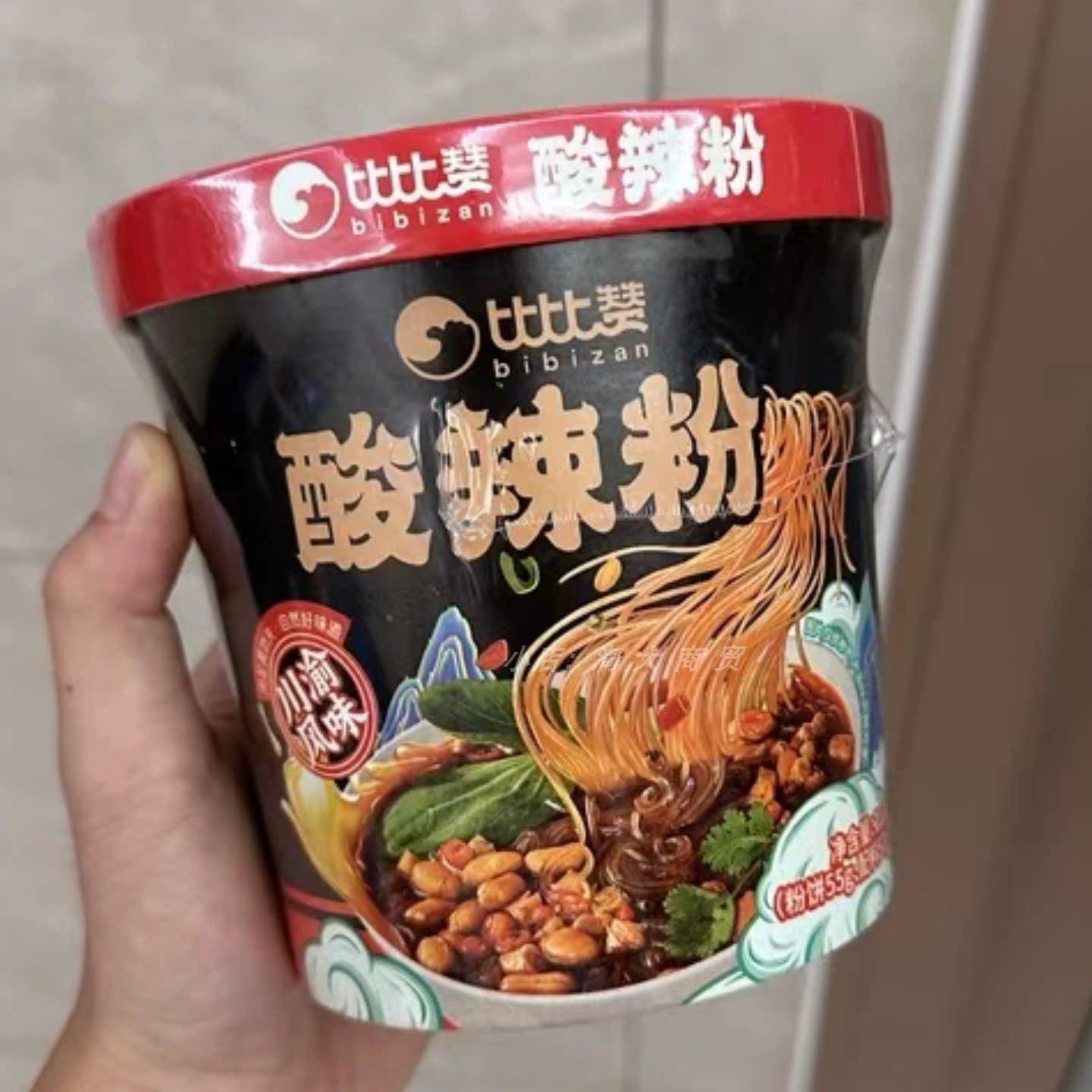 比比赞酸辣粉112g桶装居家休闲