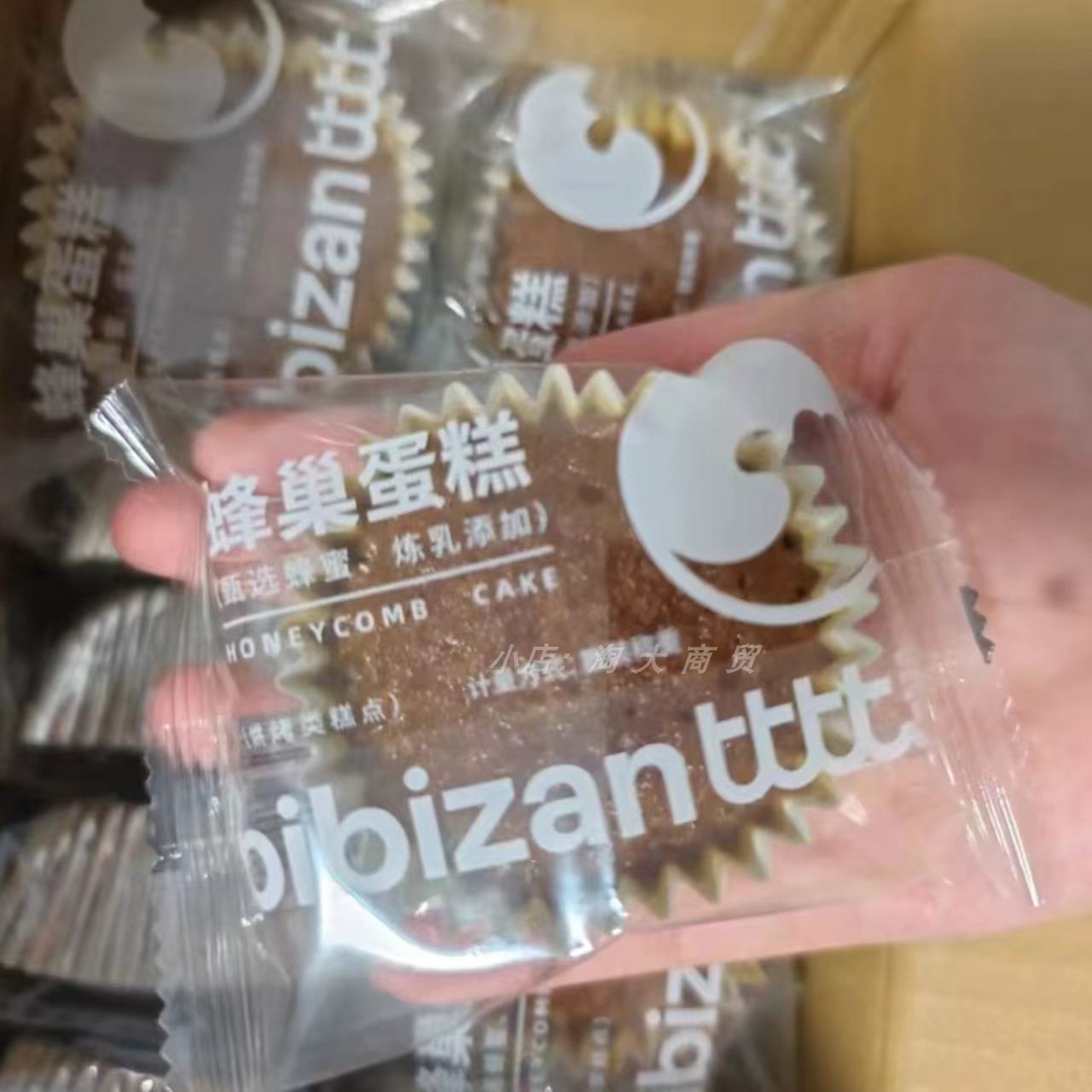 比比赞蜂巢蛋糕整箱即食早餐零食