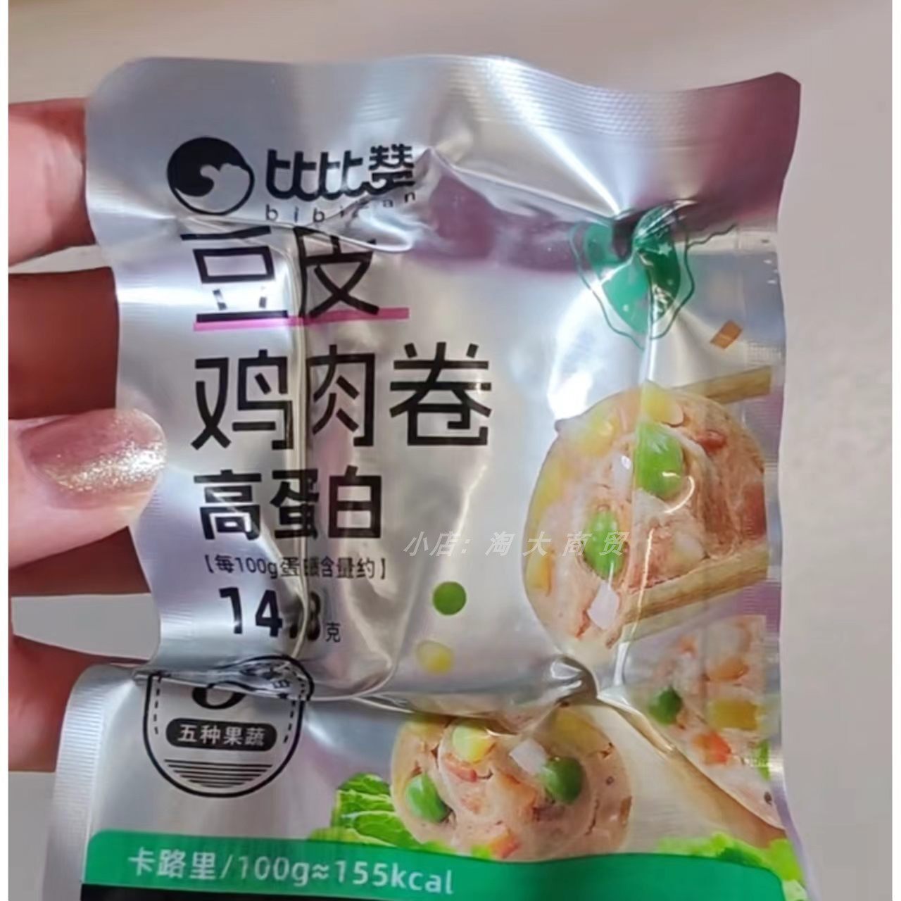比比赞豆皮鸡肉卷原味香辣味零食