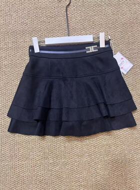 21095款松紧腰短款蛋糕裙