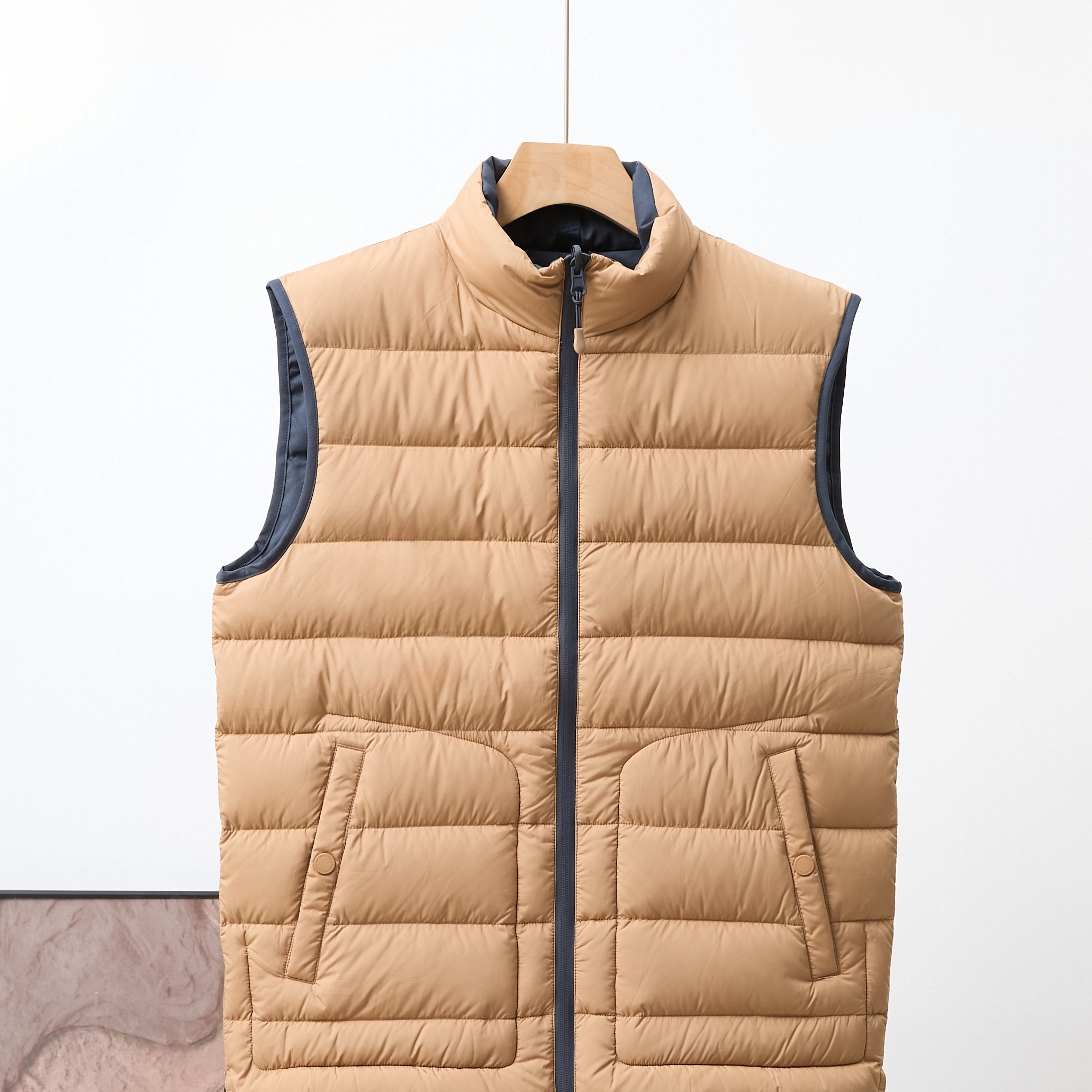 男士双面可穿防风防水羽绒马甲