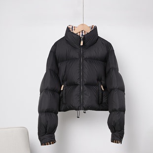雅 面包服羽绒服女款 MD269 黑色短款 2025冬新款