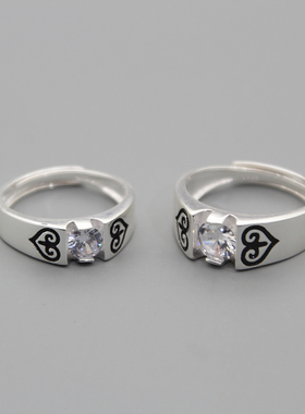 纯银蒙古西藏青海游牧民族指环