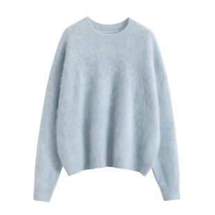 %女加厚100毛衣针织衫减龄妮康赛纯软~系列山羊绒 拉绒糯打底拉绒