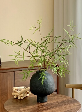 高级感仿真绿植芒萁竹子假花