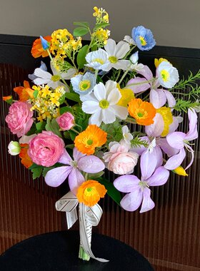 毕业手捧花仿真花成品花束假花