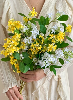 北欧风千里香仿真花桂花客厅餐桌