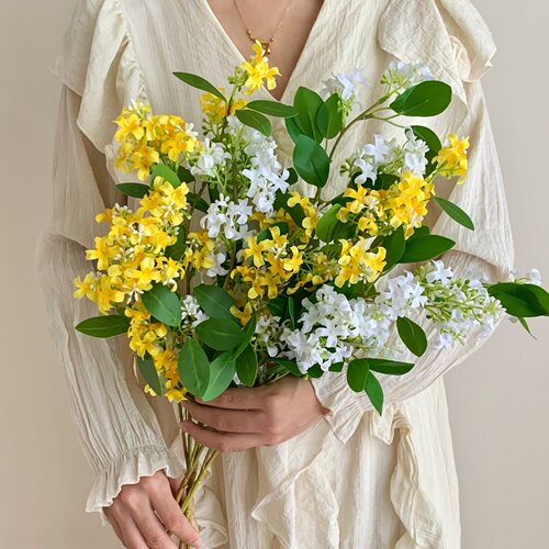 北欧风千里香仿真花桂花客厅餐桌
