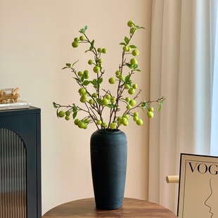 新款轻奢仿真小苹果清新仿真绿植酒店餐厅家居装饰摆件插花道具