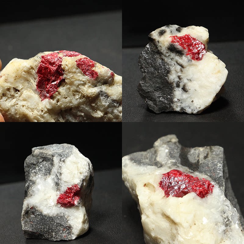 天然原矿朱砂原石矿物晶体标本砂桌面摆件观赏收藏湘西原产地发货