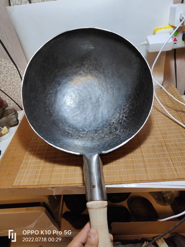 新疆铁锅老式炒锅熟铁锻打无涂层餐厅饭店食堂家用