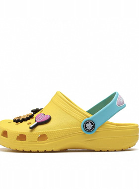 儿童洞洞鞋男童鞋防滑厚底包头户外凉拖鞋外穿软底沙滩鞋女大童鞋