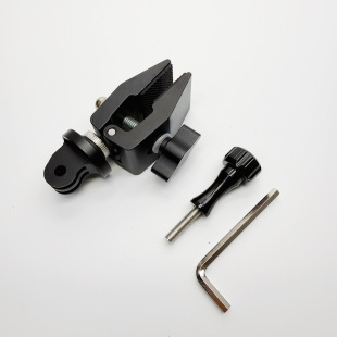 摩托车挡风板运动相机支架360适合大疆GoPro相机支夹骑行铝合金