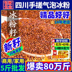 冰粉籽四川野生冰籽配料全套手搓气泡冰粉爱玉籽材料商用木瓜糍粑