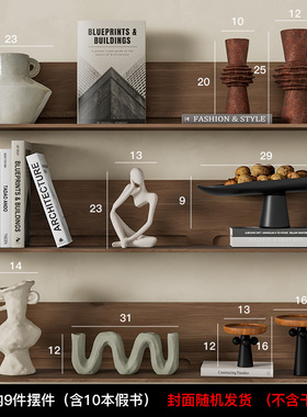 侘寂风高级感艺术摆件复古小众日式禅意民宿玄关餐边柜家居装饰品