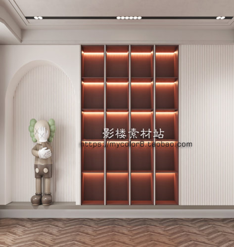 3D直播间背景 影楼摄影网红主播背景 高清壁纸壁画素材大图23-250