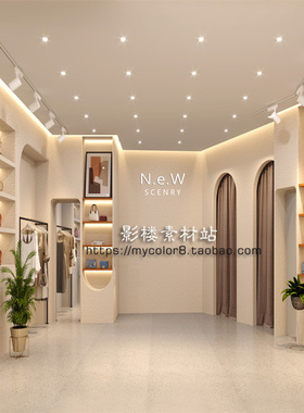3D直播间背景 影楼摄影网红主播背景 壁纸壁画素材大图23-218