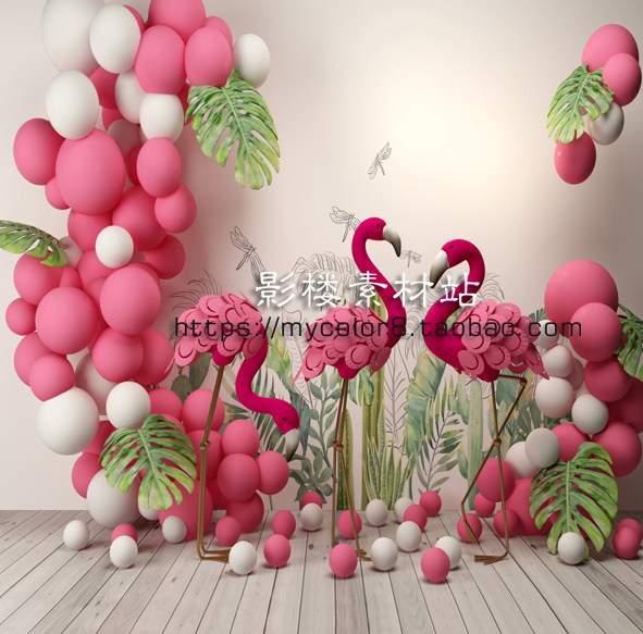 mycolor8 婚纱影楼摄影背景儿童 ins主播气球北欧素材大图21-177