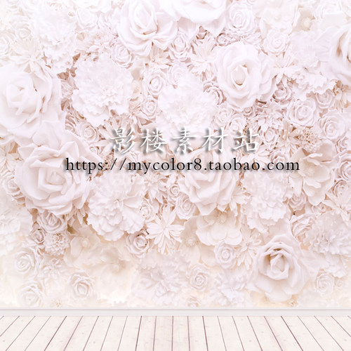 mycolor8 婚纱影楼摄影 花墙 儿童 拍摄背景 图片素材19-291