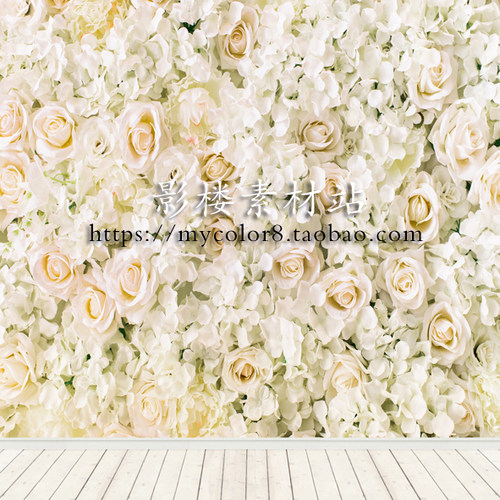 mycolor8 婚纱影楼摄影 花墙 儿童 拍摄背景 图片素材19-292