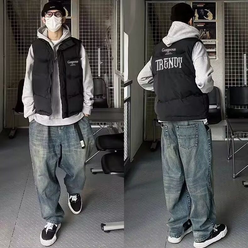 男女款秋冬季马甲潮流新款加厚百搭保暖立领宽松背心无袖坎肩外套,男装,常规马甲,淘宝优惠券,粉丝福利购,淘宝优惠卷