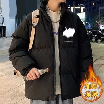 2025新款棉衣男款冬季加厚保暖棉袄外套青少年宽松立领潮牌面包服
