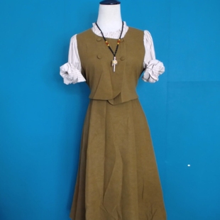 洋气短袖 气质女神范女春秋季 假两件套裙子显瘦减龄连衣裙 时尚 新款