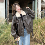 【新款】出货2C200-2540-P215-K318加厚内里皮衣外套，女装皮衣，2C200