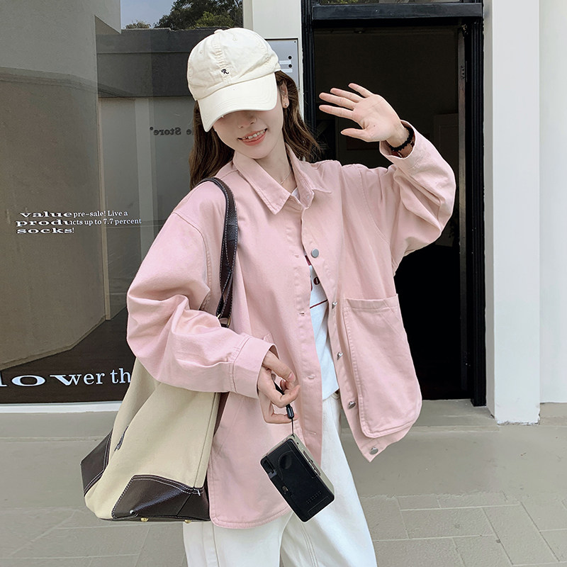 【已出货】新款工装大口袋粉色外套2C200-7711-P135-K198,女装短外套,2C200