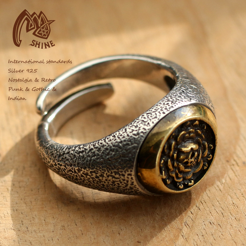 男女纯银复古进口戒指