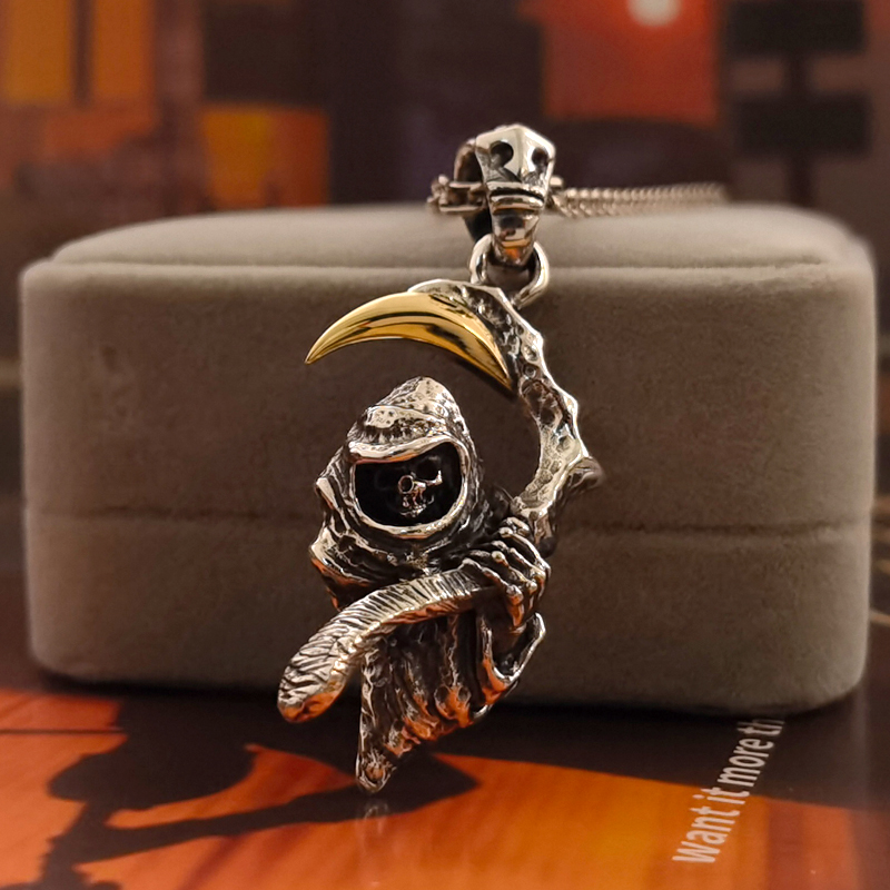 通用纯银死神吊坠红包