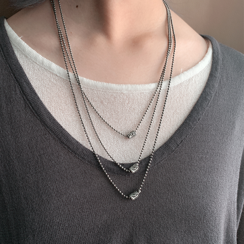 男女通用纯银路路通项链