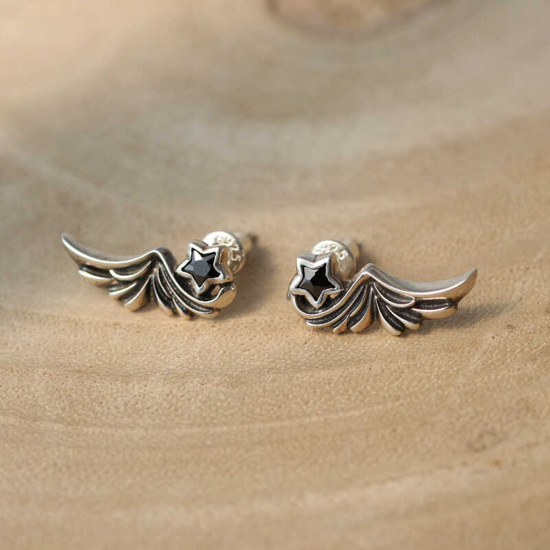 耳钉优惠红包女款星空翅膀