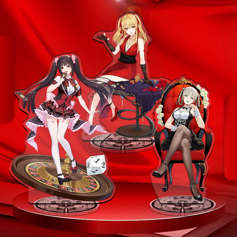 狂赌之渊双蛇喰梦子桃喰绮罗莉早乙女芽亚日本动漫游戏周边立牌